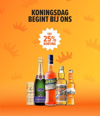 Koningsdag begint bij ons. bekijk alle aanbiedingen voor koningsdag.